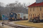 Rounding the curve past the Old Feed Mill Restaurant